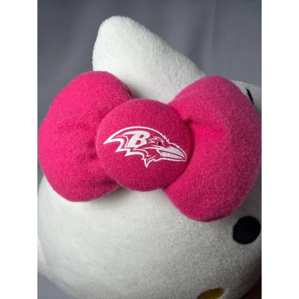 Sanrio Hello Kitty Baltimore Ravens Cheerleader Plush Kids 10